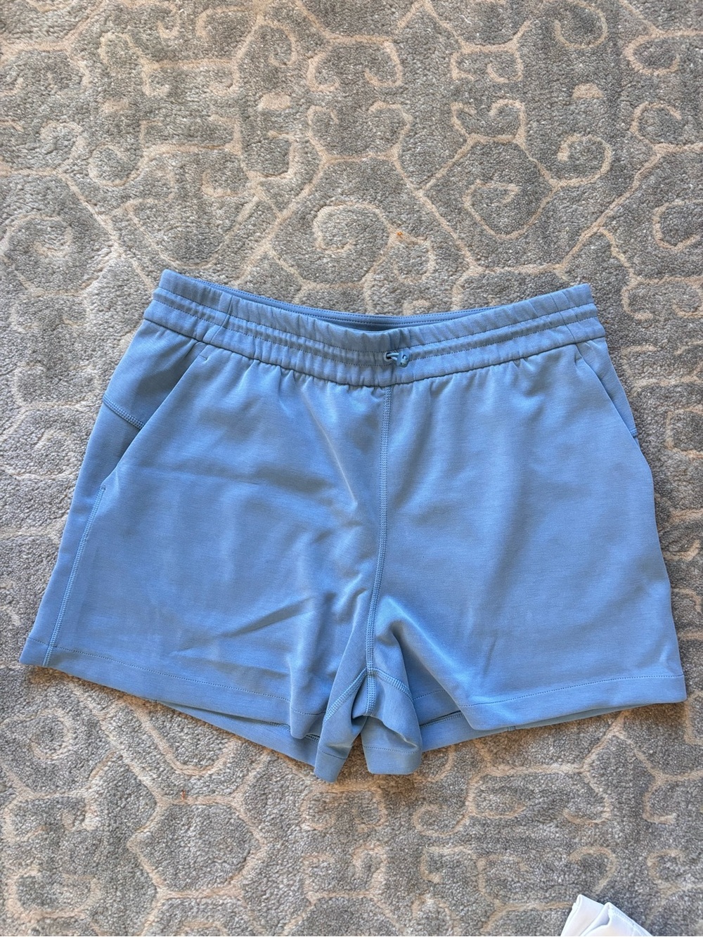 lululemon athletica Light Blue Knit Athletic Shorts